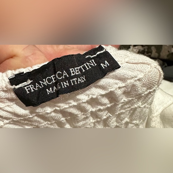 100% Linen Made in Italy White Sleeveless Maxi Tie Back Dress - Picture 7 of 7